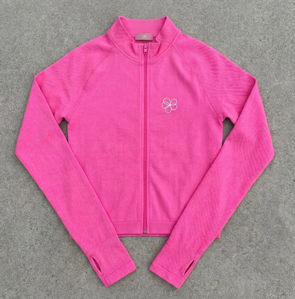 Roze sportvestje